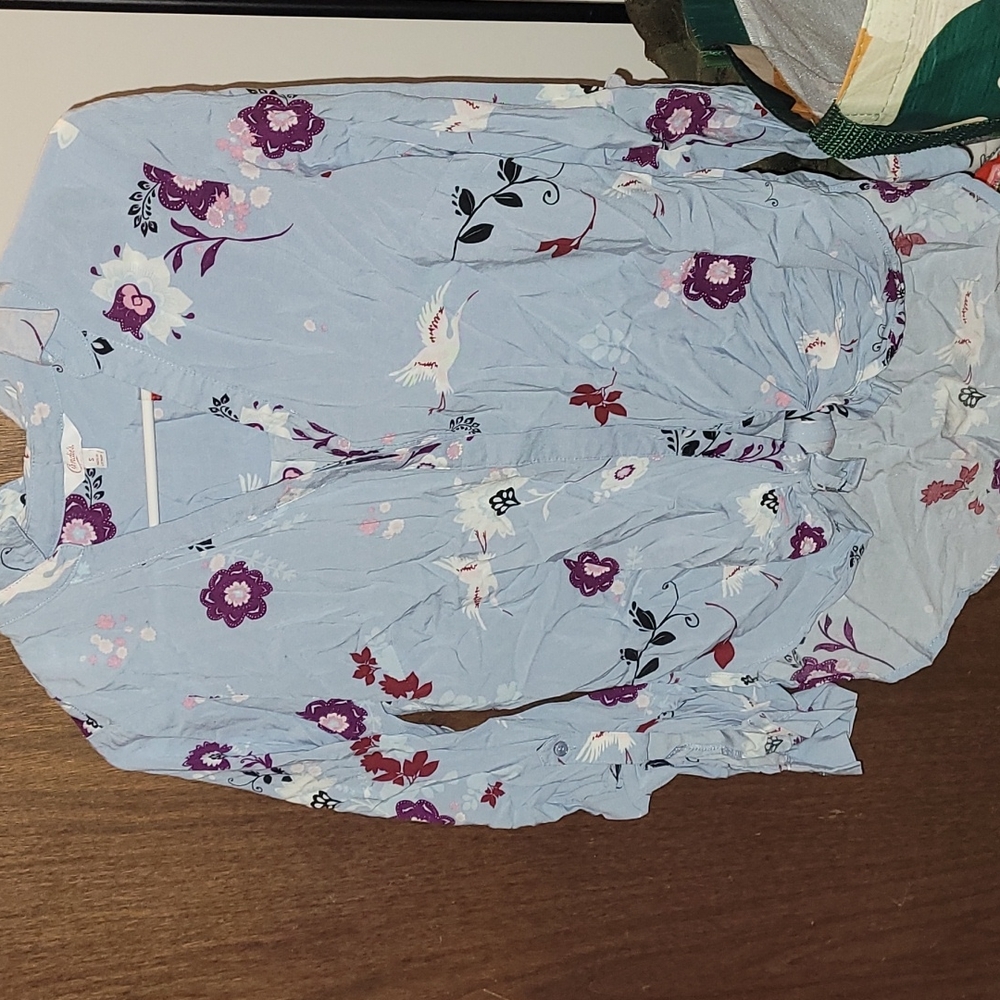 Floral button down